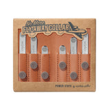 Assorted Size Power Stays Magnetic Collar Stays - Tan
