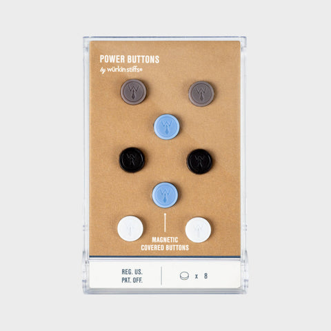 Assorted Colors Plastic Covered Power Buttons