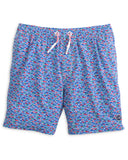 Boys Red Fin Blue Fin Half Elastic 7