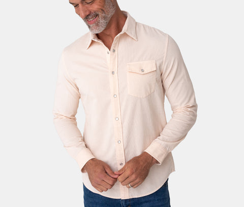 Button Down Corduroy - Horchata