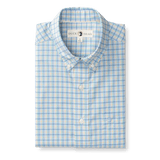 Bradley Plaid Performance Poplin Sport Shirt -Faded Peach