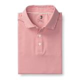 Long Drive Performance Polo - Blane Stripe - Sunwashed red