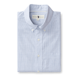 Cotton Slub Sport Shirt Donovan Stripe - Light Blue