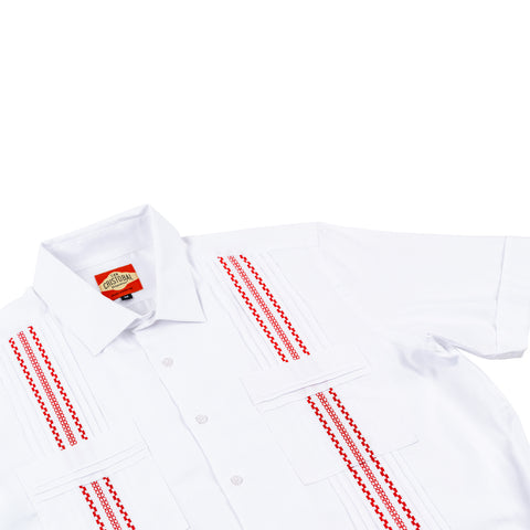 Havana Classic Guayabera - Red