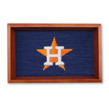 Houston Astros Needlepoint Valet Tray
