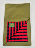 Sporting Blanket - Olive/Red Plaid