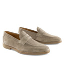J-Flex Penny Suede Loafers - Stone
