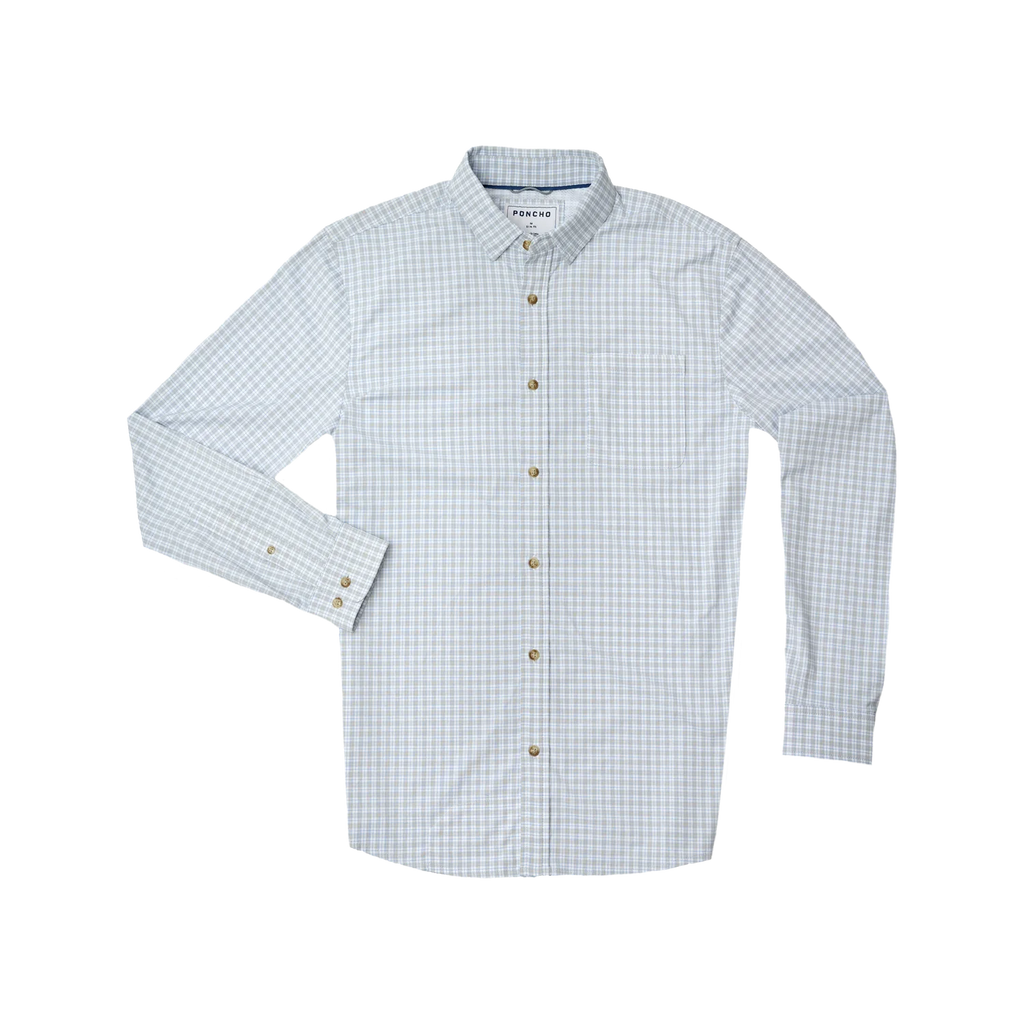 The Dolly Varden Ultra-Lite Long Sleeve - Grey and Blue Plaid