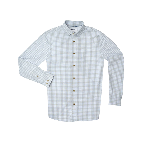 The Dolly Varden Ultra-Lite Long Sleeve - Grey and Blue Plaid