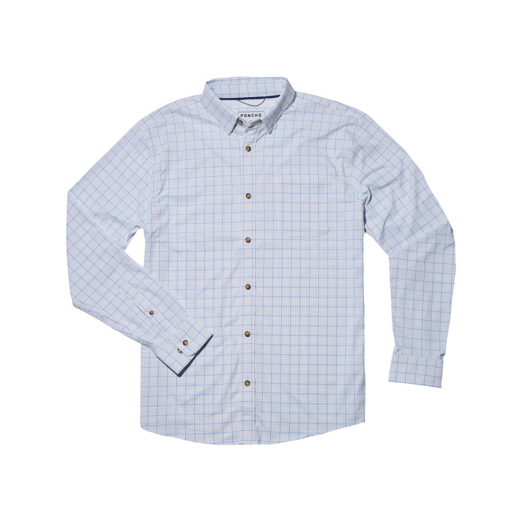 The Panga Ultra-Lite Long Sleeve - Summer Blue Plaid