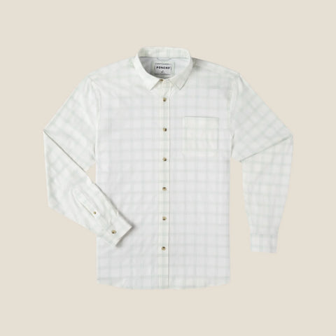 The St. Simons Ultra-Lite Long Sleeve - Pale Green Plaid