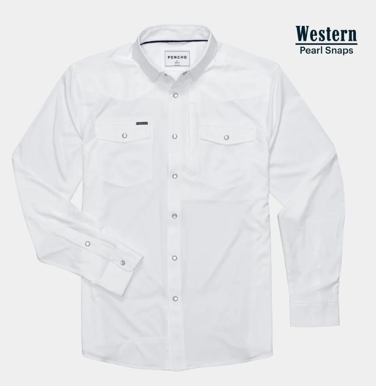 The Odessa Western Long Sleeve - White