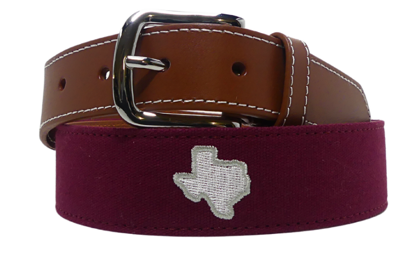 The Howdy Needlepoint Belt