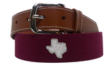The Howdy Needlepoint Belt