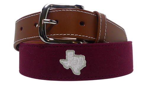 The Howdy Needlepoint Belt