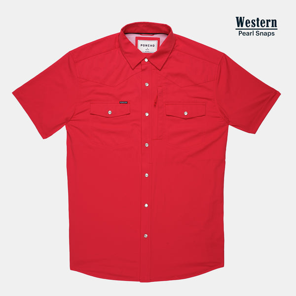 The Chilton Western Short Sleeve - Red