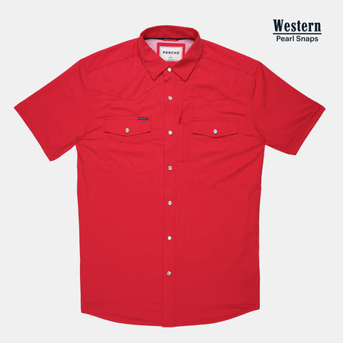 The Chilton Western Short Sleeve - Red