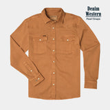 The Darrell Denim Long Sleeve - Burnt Orange