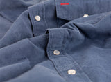 Short Sleeve Corduroy - Slate Blue
