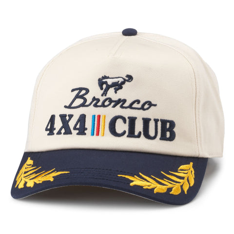 Bronco Club Captain Hat - Ivory/Navy