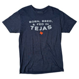 Born, Bred & Fed En Tejas T-Shirt - Midnight Navy