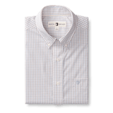 Casey Plaid Performance Poplin Sport Shirt - Copper Tan