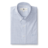 Casey Plaid Performance Poplin Sport Shirt - Violet Quartz