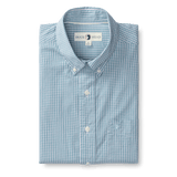 Cotton Poplin Sport Shirt Ferry Plaid - Pastel Blue