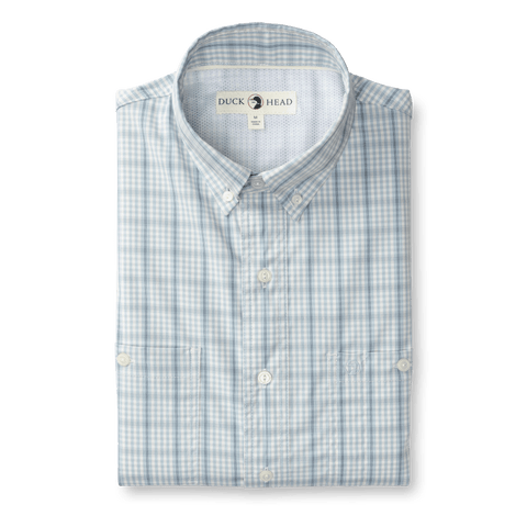 Performance Poplin Guide Shirt Dover Plaid - Light Blue