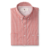 Performance Poplin Guide Shirt Sherman Plaid - Sunwashed Red