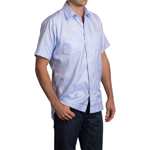 El Presidente Guayabera - Light Blue Woven