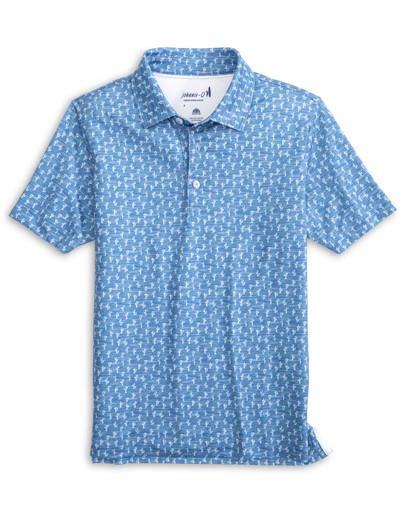 Mojave Jersey Performance Polo - Barrels Blue