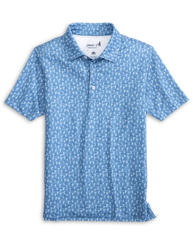Mojave Jersey Performance Polo - Barrels Blue