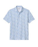 JO 20th Printed Performance Polo - Palisades Blue