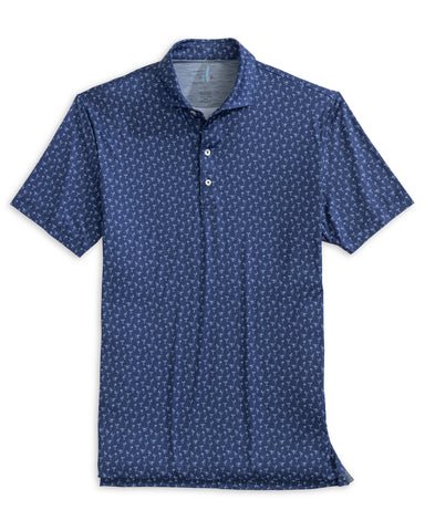 Pin Up Printed Featherweight Performance Polo - Lake
