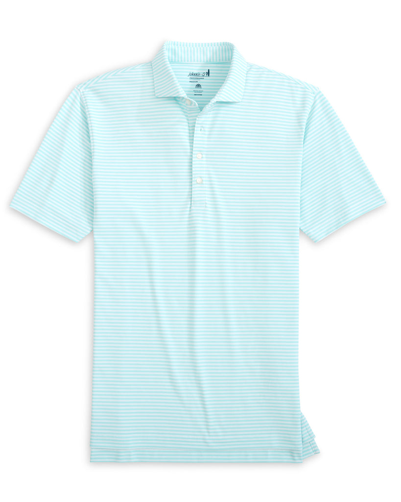 Stetsons Striped Performance Polo - Tarpon