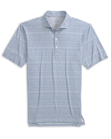 Warwick Striped Performance Polo - Seal