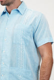 Playa del Carmen Classic Guayabera - Blue