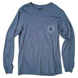 Deep Sea Boat Long-Sleeve Pocket T-Shirt - Slate