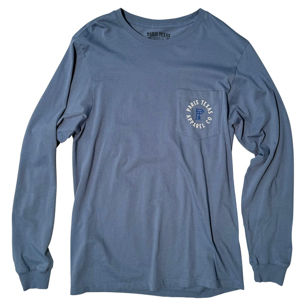 Deep Sea Boat Long-Sleeve Pocket T-Shirt - Slate