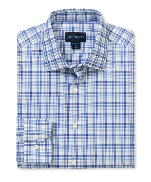 Newport Poplin Plaid - Blue