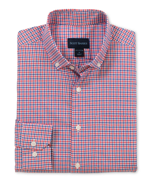 Organic Cotton Tattersall - Berry