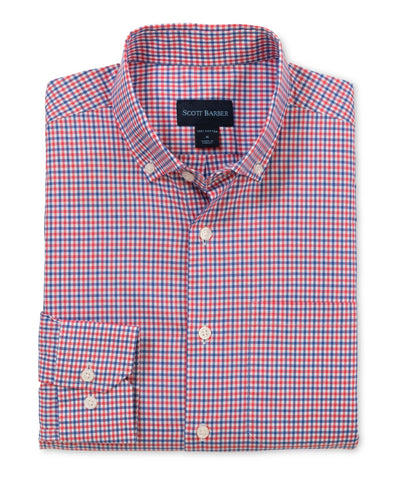 Organic Cotton Tattersall - Berry