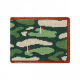 Golfer's Camo Needlepoint Bi-fold Wallet