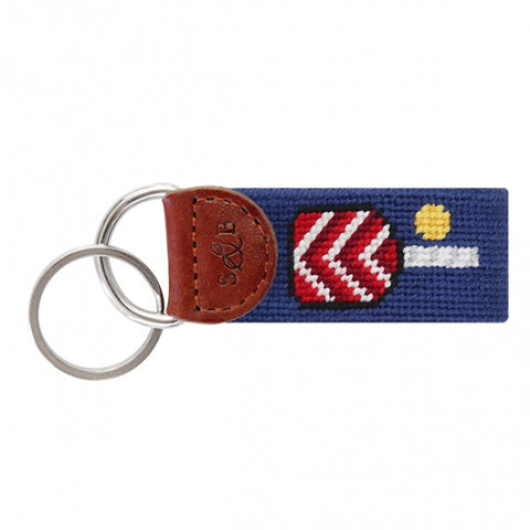 Pickleball Needlepoint Key Fob