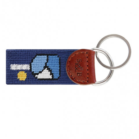 Pickleball Needlepoint Key Fob