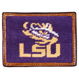 Smathers & Branson LSU Needlepoint Card Wallet