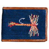 Smathers & Branson Trout and Fly Needlepoint Bi-Fold Wallet