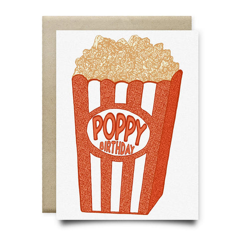 Poppy Birthday Card