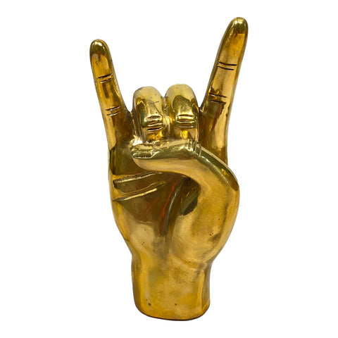 Hook 'Em Brass Sculptural Object
